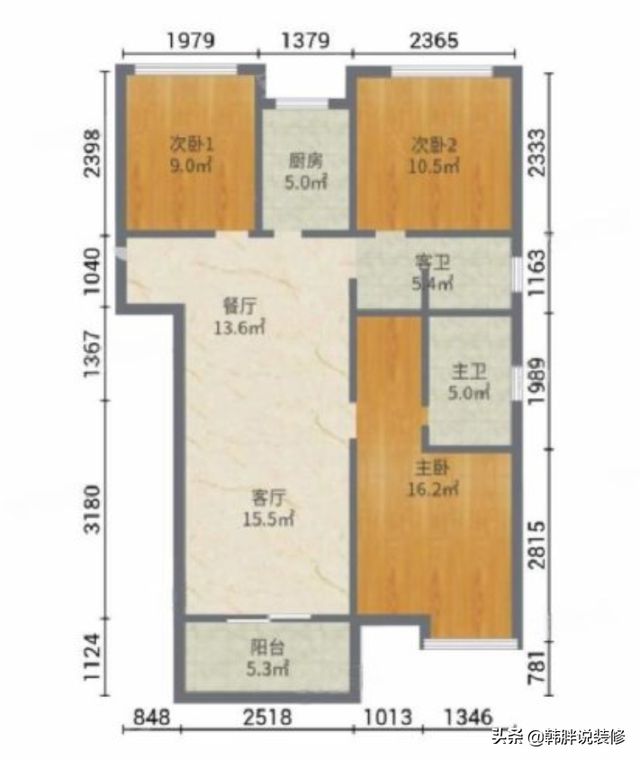 cq9电子平台网站：110㎡简装三居室全屋木地板配白墙时尚清爽再住20年也不过时(图1)